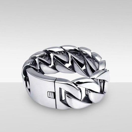 Extra Wide Stainless Steel Bracelet - The BIG Boy Shop