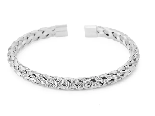 Knitted Bangle Cuff Bracelets for Men