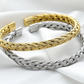Knitted Bangle Cuff Bracelets for Men