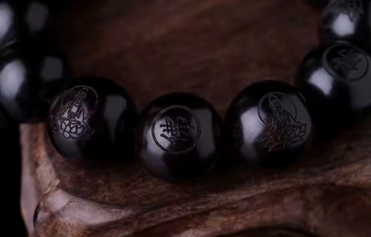 Natural Black Obsidian Bracelets