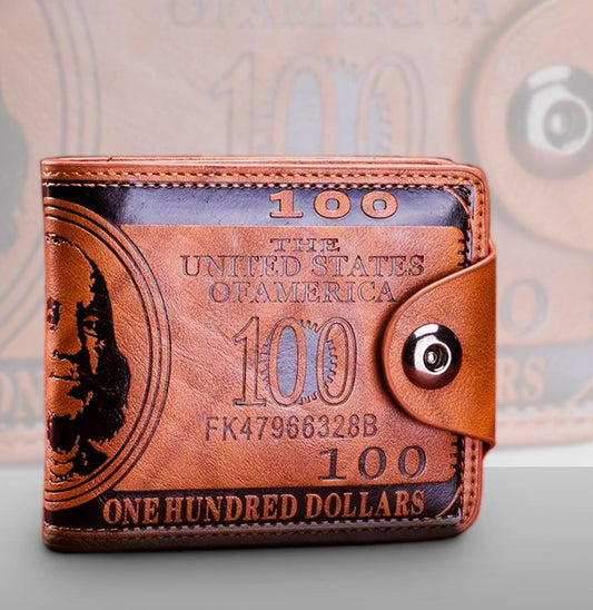 Money Money Leather Men Wallet - The BIG Boy Shop