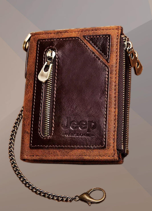KAVIS 100% Genuine Leather Wallet - The BIG Boy Shop