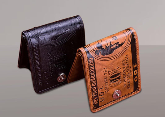 Money Money Leather Men Wallet - The BIG Boy Shop