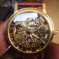 Transparent Case Luxury Leather Watch - The BIG Boy Shop