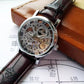 Transparent Case Luxury Leather Watch - The BIG Boy Shop