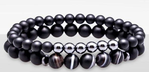 LUCKY GEM Beaded Men's Bracelet - The BIG Boy Shop