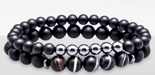 LUCKY GEM Beaded Men's Bracelet - The BIG Boy Shop