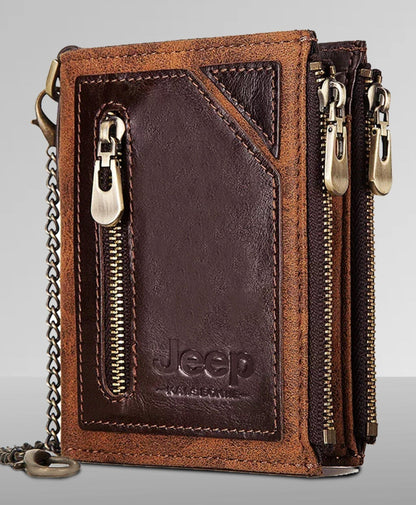 KAVIS 100% Genuine Leather Wallet - The BIG Boy Shop